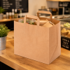 Papieren kraft tasjes 32x22x26cm 21L 80gr