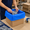HDPE zak 20my blauw