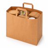 Papieren kraft tasjes 32x22x26cm 21L 80gr