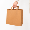 Papieren kraft tasjes 32x22x26cm 21L 80gr