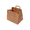 Papieren kraft tasjes 32x22x26cm 21L 80gr