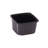 PP Pondsbakken formaat 114 x 114 x 58 mm (Zwart)