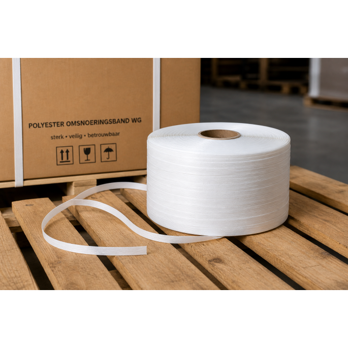 Polyester omsnoeringsband WG formaat 13 mm x 1100 m