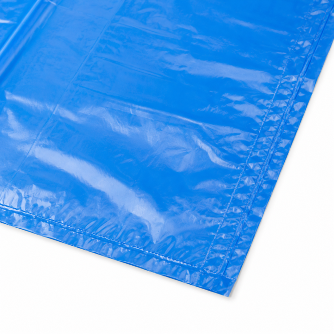 HDPE zak 20my blauw
