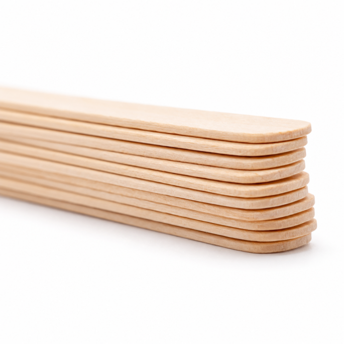 Roerstaafjes hout formaat 140 mm