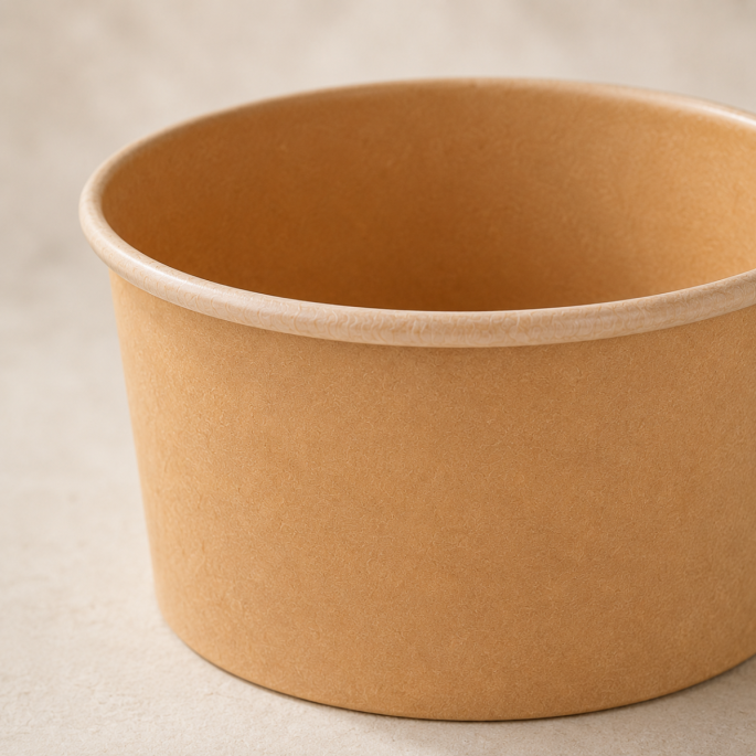 Soepbeker bruin (world art) PLA/Papier