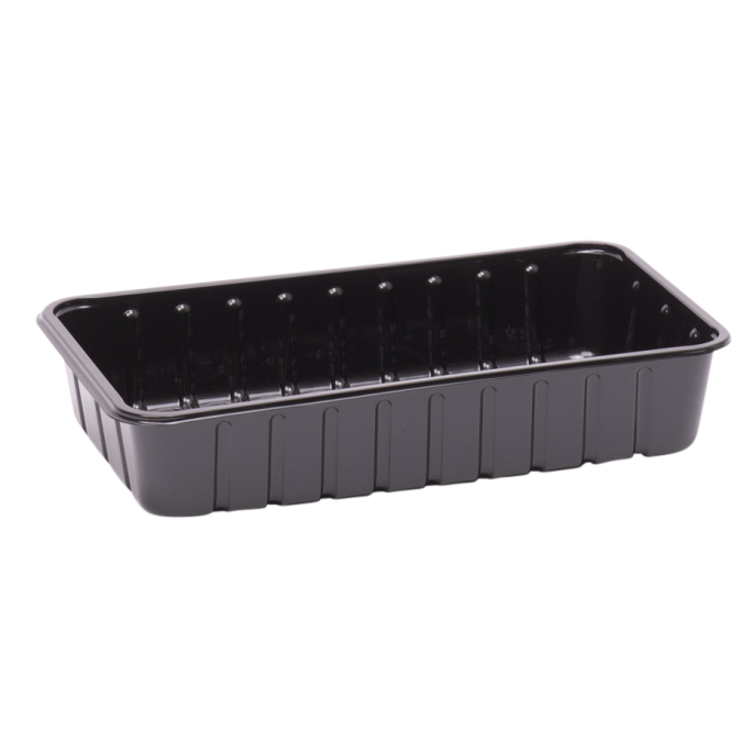 APET KS 73 H vleeswarenschalen formaat 230 x 135 x 45 mm (Zwart)