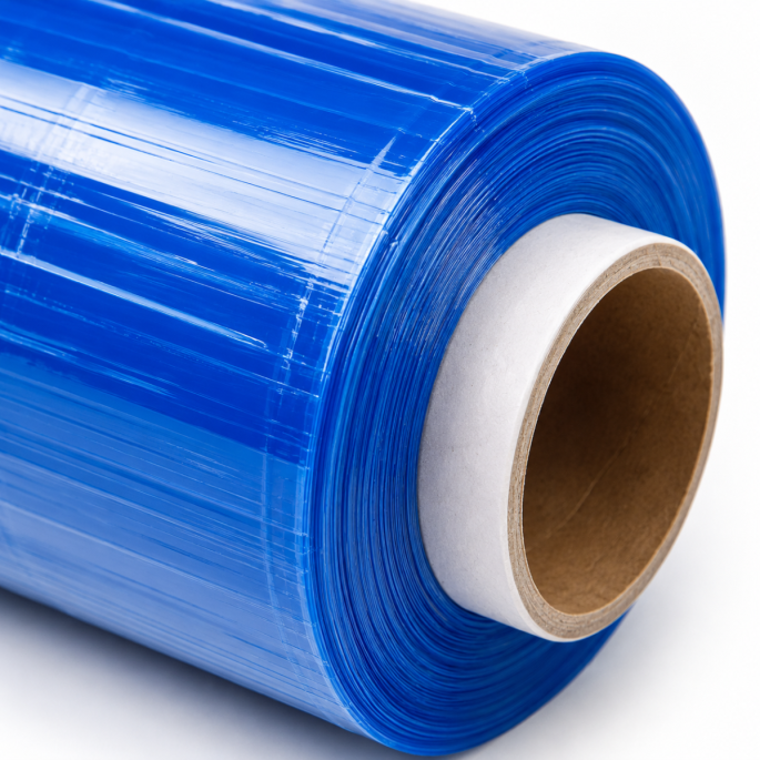 Handwikkelfolie 23my 500 mm x 300 m blauw