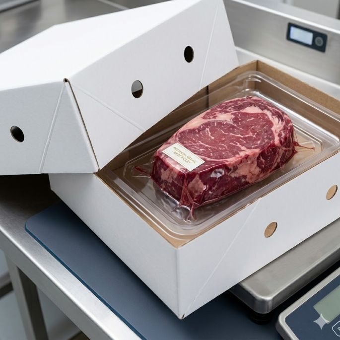 Paraatdozen 700 grams met deksel formaat 390 x 290 x 120 mm (Wit)