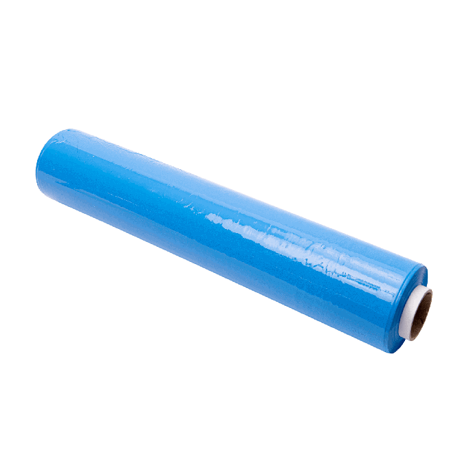 Handwikkelfolie 23my 500 mm x 300 m blauw