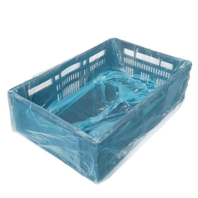 HDPE kratzakken 20my formaat 58/2 x 22 x 63 cm (Blauw)
