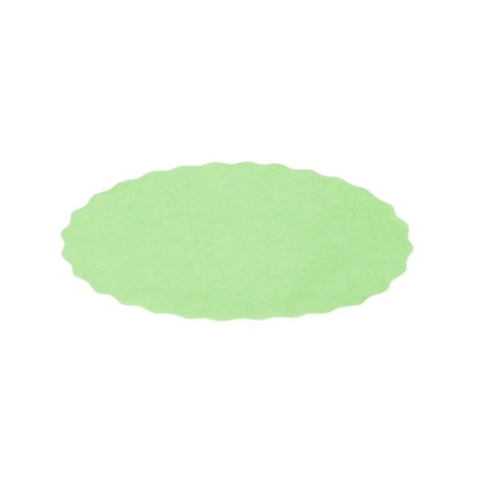 Meat saver papier ovaaltjes formaat 112 x 145 mm (Groen)