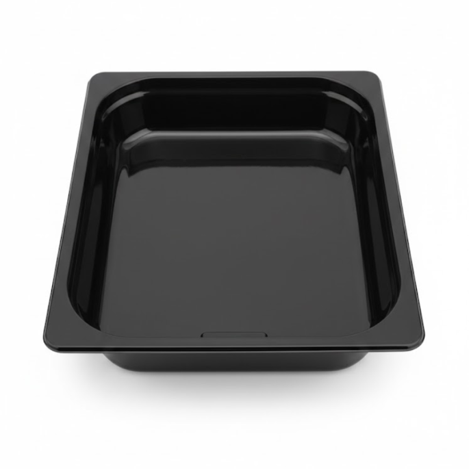 PP 1/2 gastro spuitgietschaal zwart
