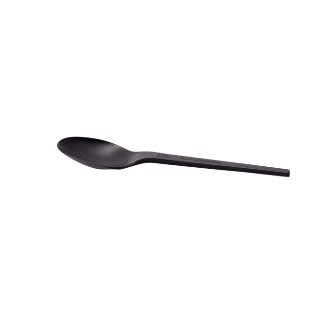 Lepels antraciet PP 185mm
