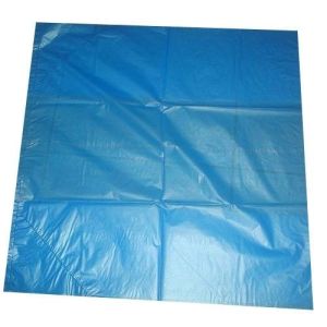 HDPE vlakke zakken 30my formaat 70 x 130 cm (Blauw)