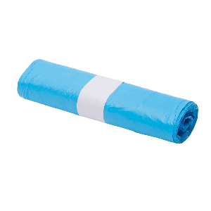 HDPE vuilzak blauw 17my 800x1100 mm