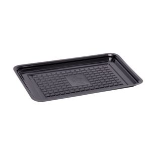 RPET vleeswarenschaal formaat 125 x 180 x 10 mm (Zwart)
